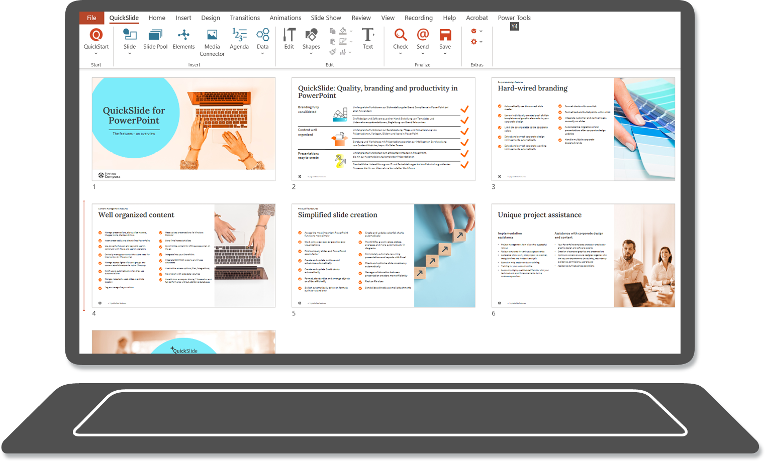 QuickSlide for PowerPoint UI